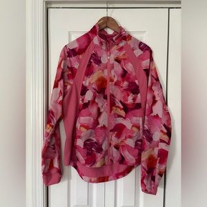 Athleta Size M Zip Up Patterned Jacket